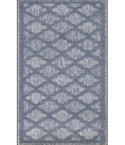Nourison Home Easy Care NES01 Denim Blue 2 ft. X 6 ft. Area Rug