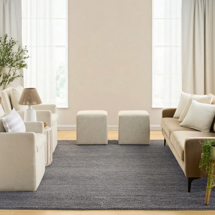 DKNY Pure Knots Grey KNT01 10 ft. X 14 ft. Rect. Rug