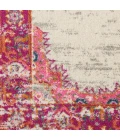 Nourison Passion Runner Area Rug PSN03-Ivory/Fuchsia