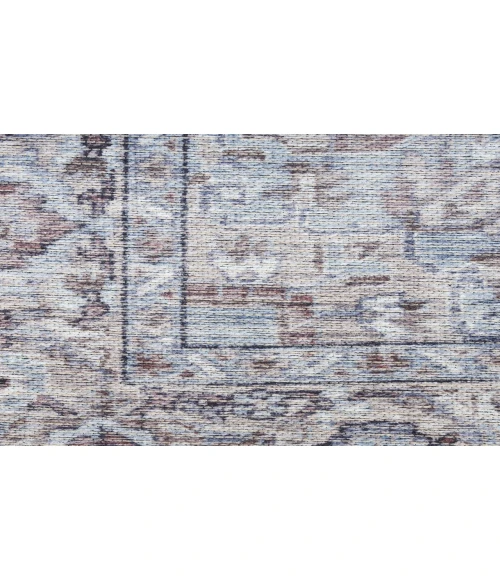 Nicole Curtis Machine Washable Series 1 Ivory Beige SR101 2 ft. 2 in. X 8 ft. Rectangle Rug