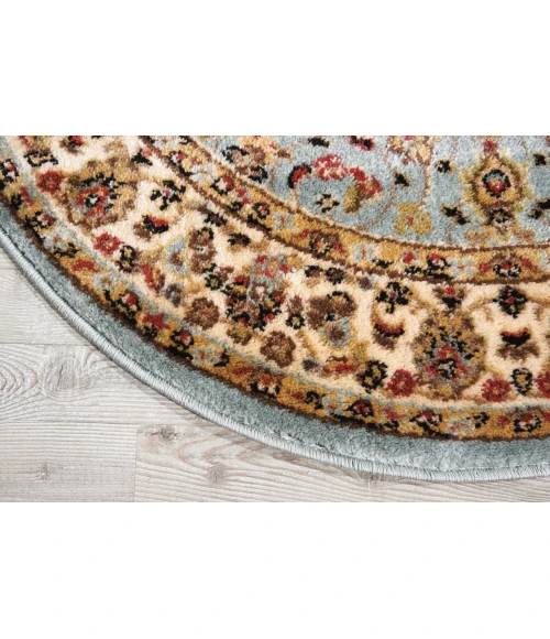 Nourison Delano Blue DEL04 3ft.4in. x Round Rug