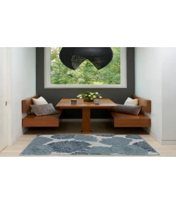 Nourison Home Garden Oasis GOA04 Blue 3 ft. X 5 ft. Area Rug