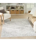 Nourison Astra Machine Washable Grey ASW12 4 ft. X 6 ft. Rect. Rug