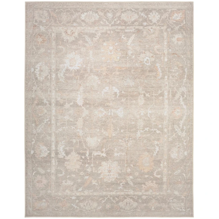 Nourison Vintage Washables Grey VWS09 9 ft. 10 in. X 13 ft. 2 in. Rect. Rug