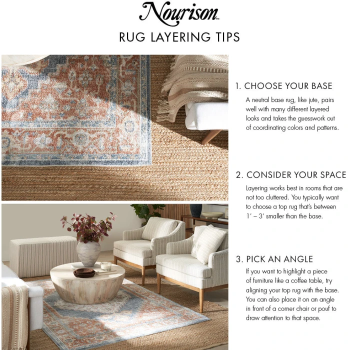 Nourison Positano Natural POS02 2 ft. 2 in. X 12 ft. Rect. Rug