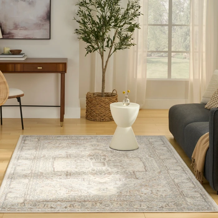 Nourison Quarry Beige QUA18 5 ft. X 7 ft. Rect. Rug