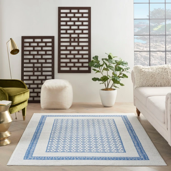 Nourison Whimsicle Area Rug WHS13-Ivory Blue