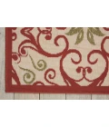 Nourison Caribbean Area Rug CRB02-Ivory/Rust