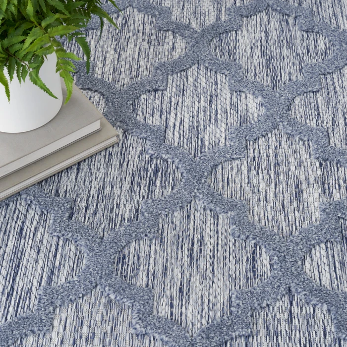 Nourison Easy Care Area Rug NES01 Denim Blue
