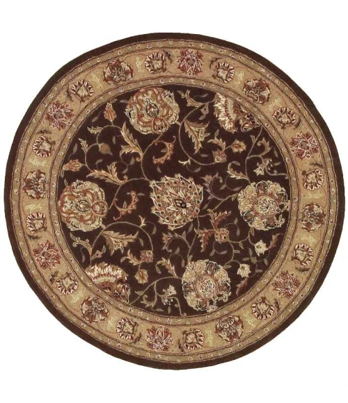 Nourison 2000 Round Area Rug 2206-Brown