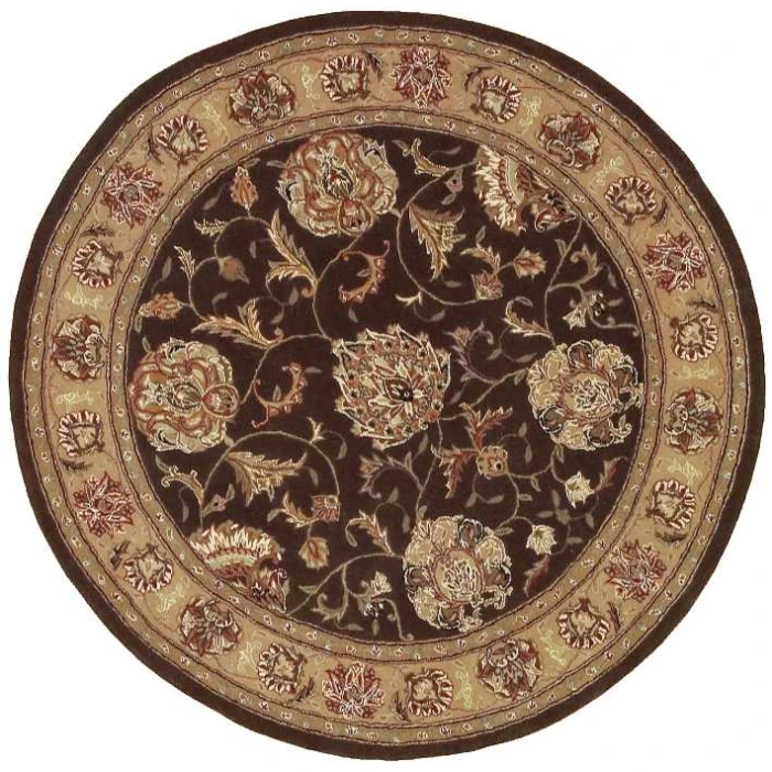 Nourison 2000 Round Area Rug 2206-Brown