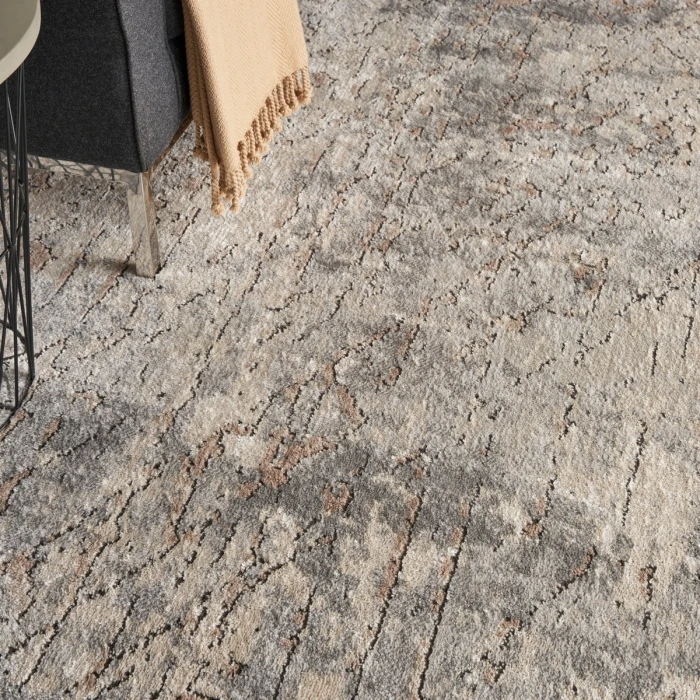 Nourison Quarry Beige Grey QUA03 8 ft. X 10 ft. Rect. Rug