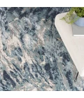 Kathy Ireland American Manor Area Rug AMR03 Blue/Ivory 9' x 12'