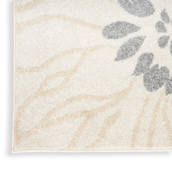 Nourison Passion Area Rug PSN17 Ivory Grey Blue 5'3" x 7'3"