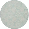 Nourison Home Jubilant JUB06 Ivory Green 5 ft. 3 in. Round Area Rug