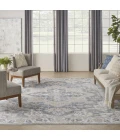 Nourison Astra Machine Washable Grey Blue ASW12 10ft. x 14ft. Rect. Rug