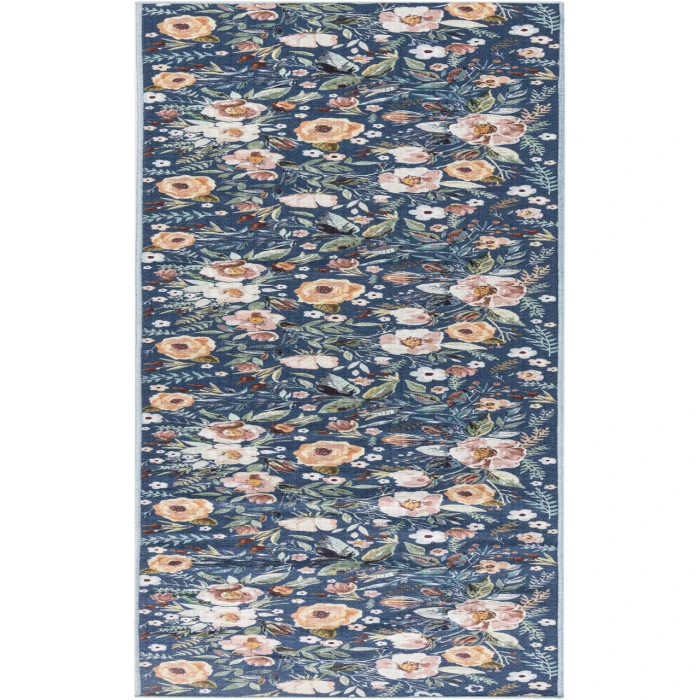 Nourison Nourison Washables Navy Multicolor NWB01 2 ft. 2 in. X 8 ft. Rectangle Rug