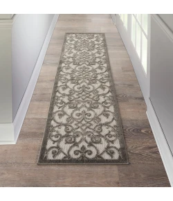 Nourison Home Aloha ALH21 Grey Charcoal 2 ft. 3 in. X 8 ft. Area Rug