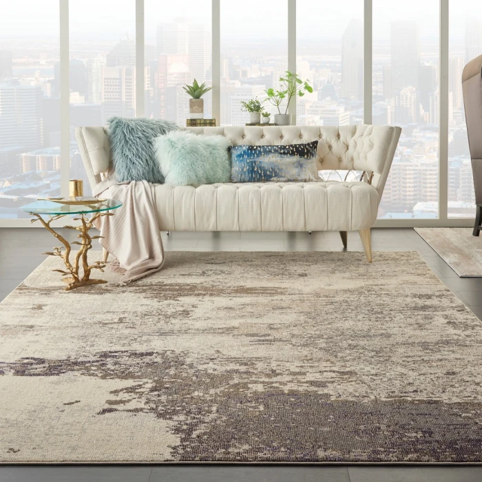 Nourison Celestial Area Rug CES02-Ivory/Grey
