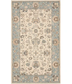 Nourison Home Living Treasures LI16 Ivory Aqua 2 ft. 6 in. X 4 ft. 3 in. Area Rug
