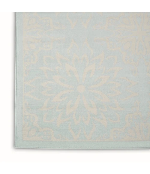Nourison Jubilant Area Rug JUB06-Ivory/Light Blue