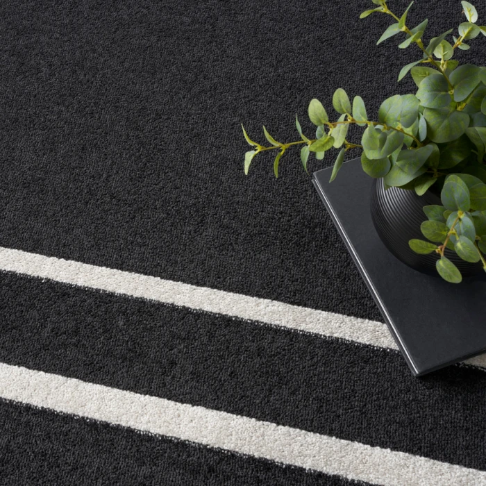 Nourison Nourison Essentials Area Rug NRE02 Black Ivory