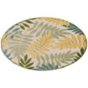 Nourison Home Aloha ALH18 Green Multicolor 7 ft. 10 in. Round Area Rug