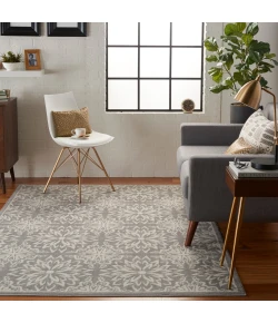 Nourison Home Jubilant JUB06 Ivory Grey 4 ft. X 6 ft. Area Rug