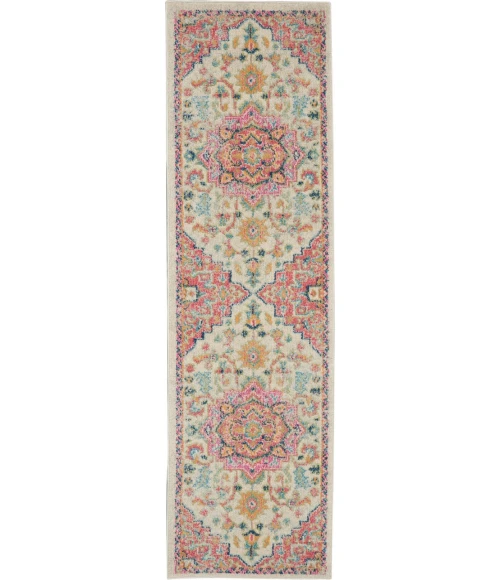 Nourison Passion Runner Area Rug PSN25-Ivory/Pink