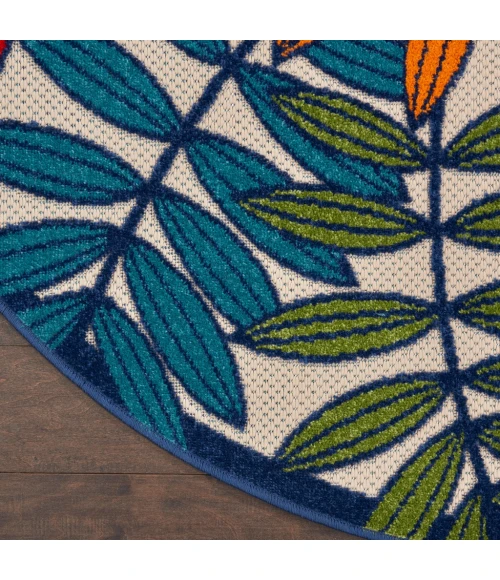 Nourison Aloha Round Area Rug ALH18-Multicolor