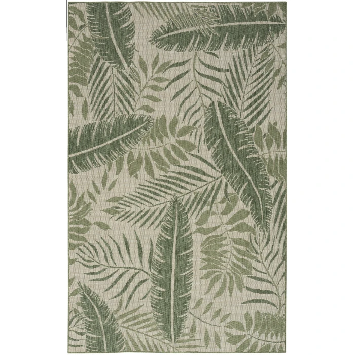 Nourison Garden Oasis Ivory Green GOA02 4 ft. X 6 ft. Rectangle Rug
