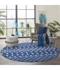 Nourison Grafix Round Area Rug GRF37-Navy