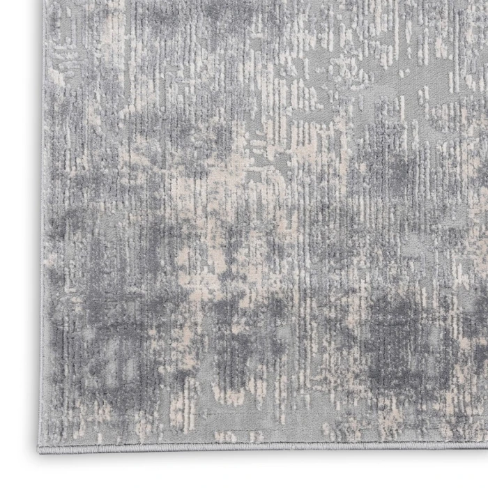 Nourison Rustic Textures Runner Area Rug RUS01-Ivory/Silver