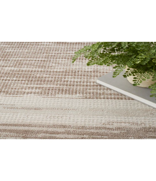 Nourison Serenity Home Mocha Ivory SRH07 7 ft. 10 in. X 9 ft. 10 in. Rectangle Rug