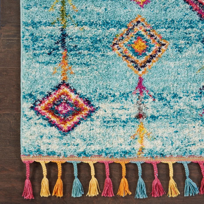 Nourison Nomad Aqua NMD04 2ft.2in. x 4ft. Rect. Rug
