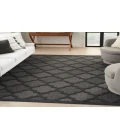 Nourison Easy Care Charcoal Black NES01 12 ft. X 15 ft. Rectangle Rug