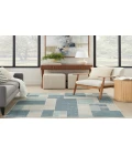 Nourison Astra Machine Washable Blue Ivory ASW09 4 ft. X 6 ft. Rectangle Rug