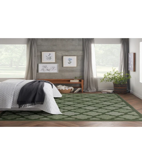 Nourison Easy Care Green NES01 9 ft. X 12 ft. Rectangle Rug