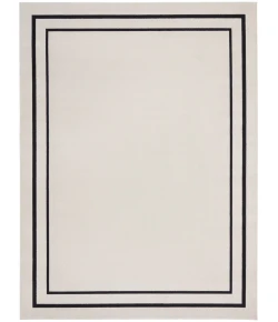 Nourison Home Nourison Essentials NRE02 Ivory/Black 9 ft. X 12 ft. Area Rug