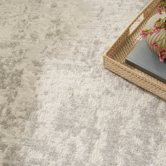 Nourison Quarry Cream Grey QUA01 8ft. 10in. x 11ft. 10in. Rect. Rug