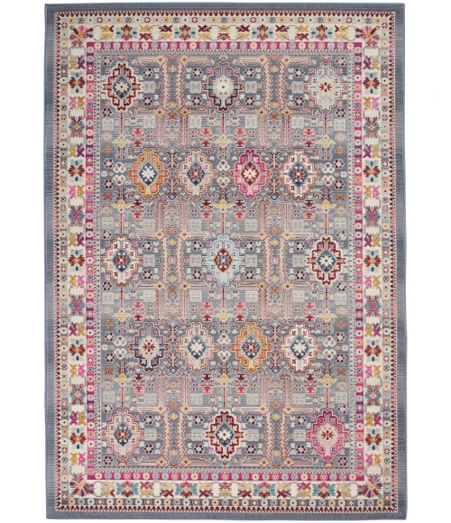 Nourison Vintage Kashan Area Rug VKA05-Grey/Multi