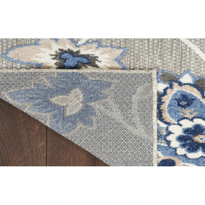 Nourison Aloha Blue Grey ALH31 2 ft. X 6 ft. Rectangle Rug