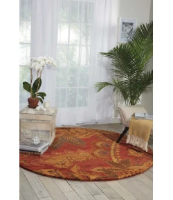 Nourison Home Jaipur JA43 Flame 6 ft. Round Area Rug