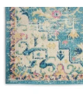 Nourison Passion Area Rug PSN25 Ivory/Light Blue 2'2" x 10'