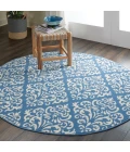 Nourison Grafix Round Area Rug GRF06-Blue
