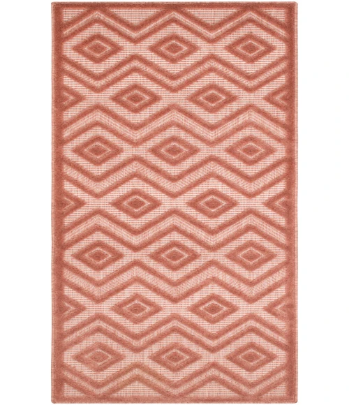Nourison Versatile Coral Orange NRV01 2 ft. X 6 ft. Rectangle Rug