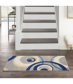 Nourison Home Grafix GRF21 Grey 2 ft. X 4 ft. Area Rug
