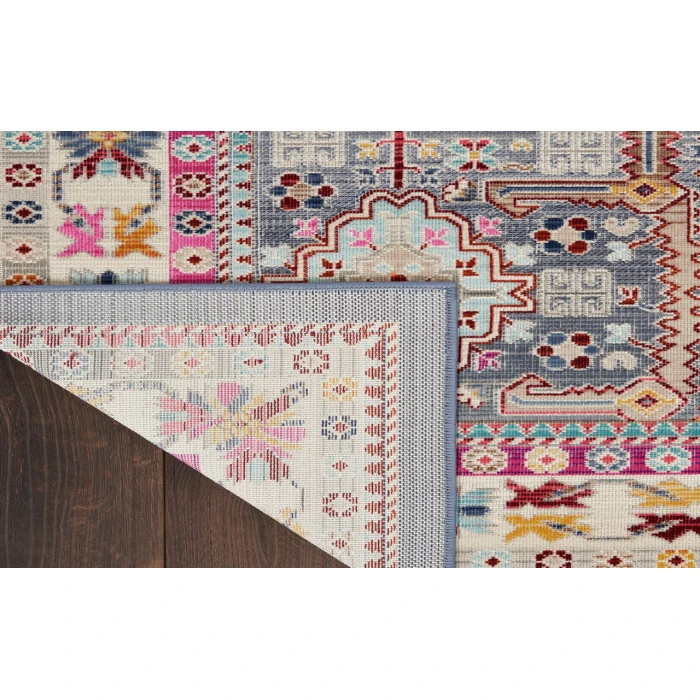 Nourison Vintage Kashan Grey/Multi VKA05 2 ft. X 4 ft. Rectangle Rug