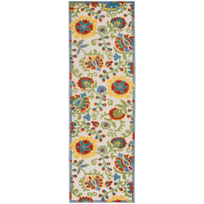Nourison Aloha Area Rug ALH17-Ivory/Multi