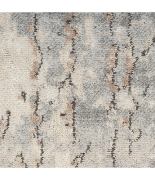 Nourison Quarry Beige Grey QUA03 8 ft. X Round Rug